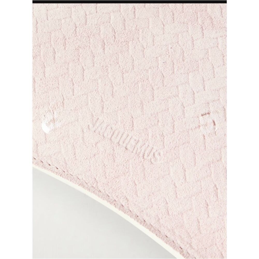 JACQUEMUS 
Le Bisou Sue Zip Handbag - Light Pink 410 - Picture 4 of 7